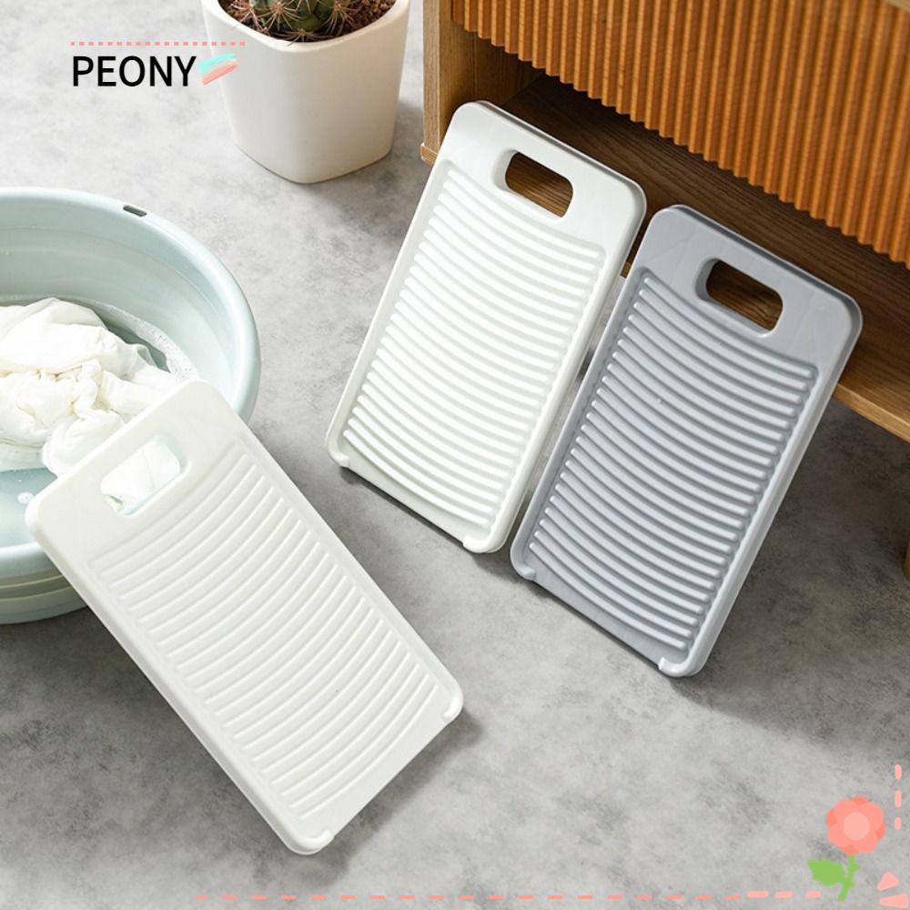 PEONYPAVILION กระดานซักผ้า, Non-Slip Compact Washboard, ผ้าที่ละเอียดอ่อน Care ทําความสะอาดที่มีประสิทธิภาพทนทานซักผ้า Board Home