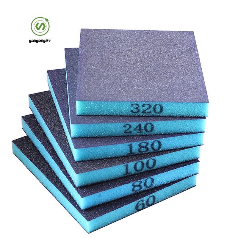 [gangong1kr]บล็อกทรายสองด้าน 60/80/100/180/240/320 กรวด, ใช้คู่เปียกและแห้งสําหรับผนังโลหะไม้