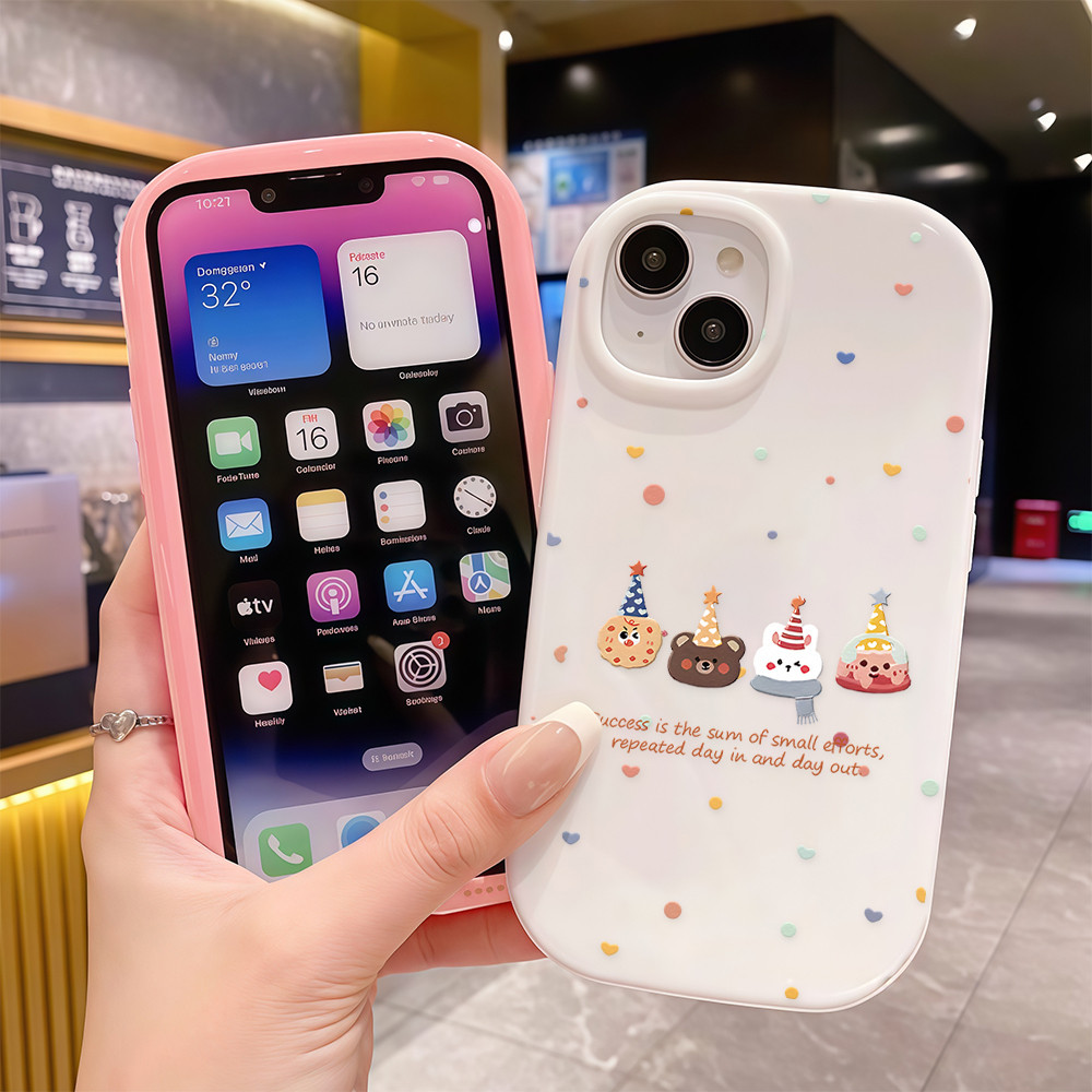 สต๊อกไทย เคสสำหรับไอโฟน15 ลายวันเกิดแอนิมอล รูปที่ 4
