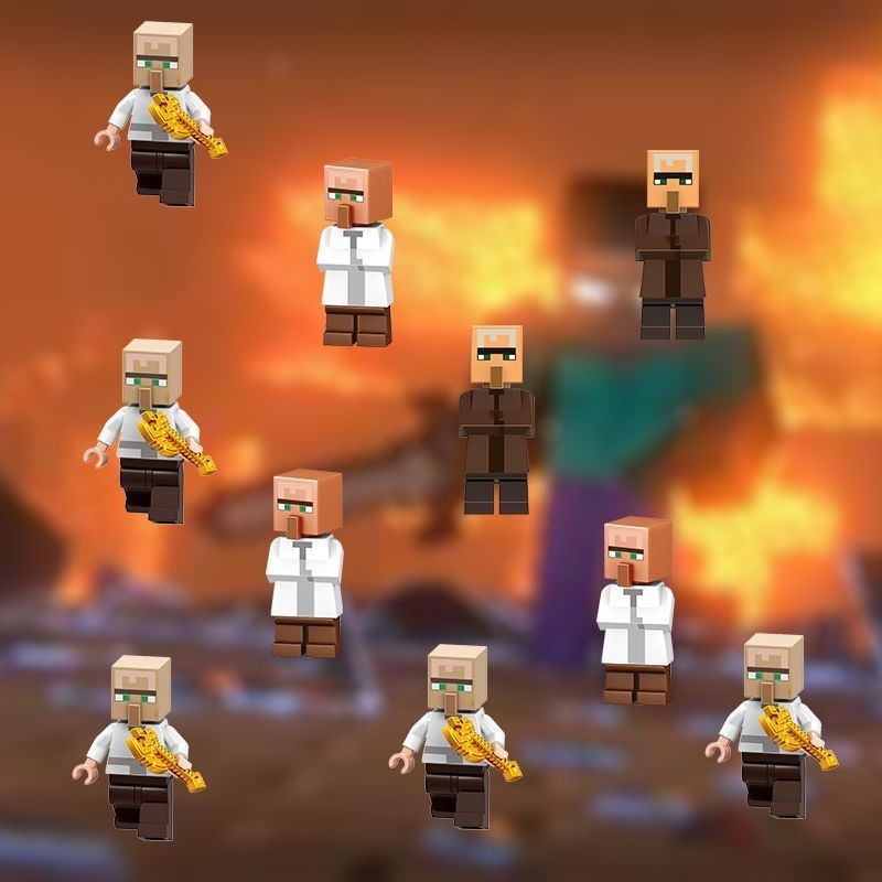 Mc Minecraft ใช้งานร่วมกับ Lego Building Blocks Minifigures 2022 Building Blocks Merchandise Biologi