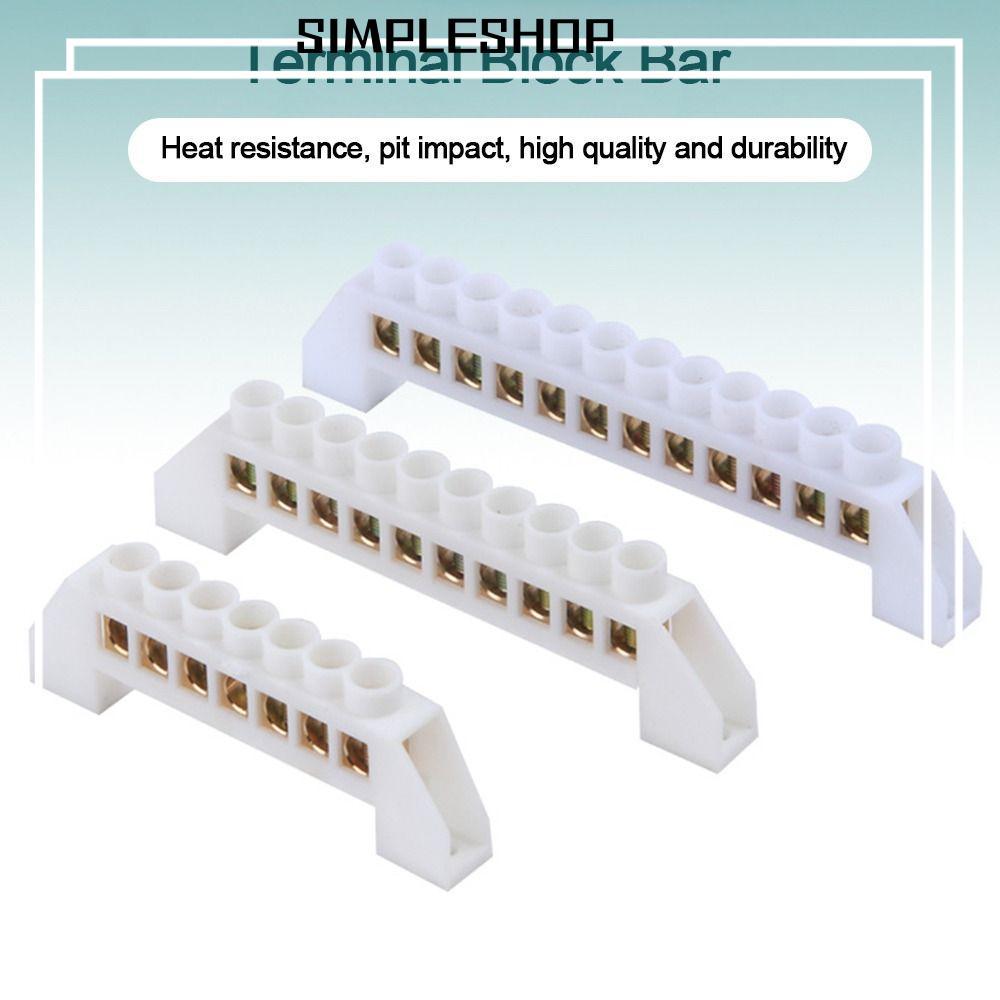 SIMPLESHOP Zero Row, พร้อมสกรูรู Multi-specification Grounding Terminal Block, ตัวเชื่อมต่อไฟฟ้าทองเ