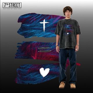 7ᵗʰ Street Oversize Vintage One Side สไตล์ 90‘s Cotton100% เ…