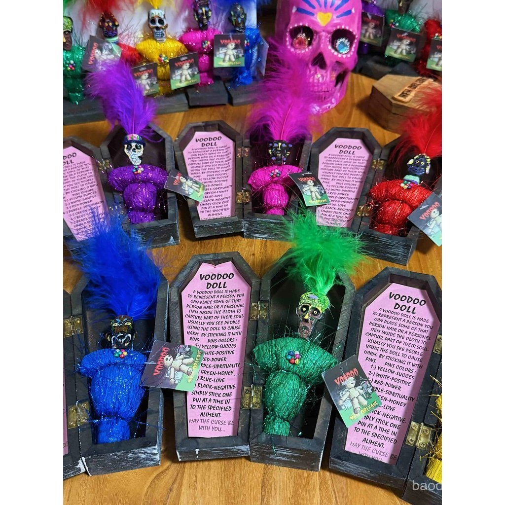 ตุ๊กตา D New Oreland Voodoo สวยงาม ตุ๊กตา Voodoo กล่องโลงศพของเล่นตุ๊กตาตกแต่ง