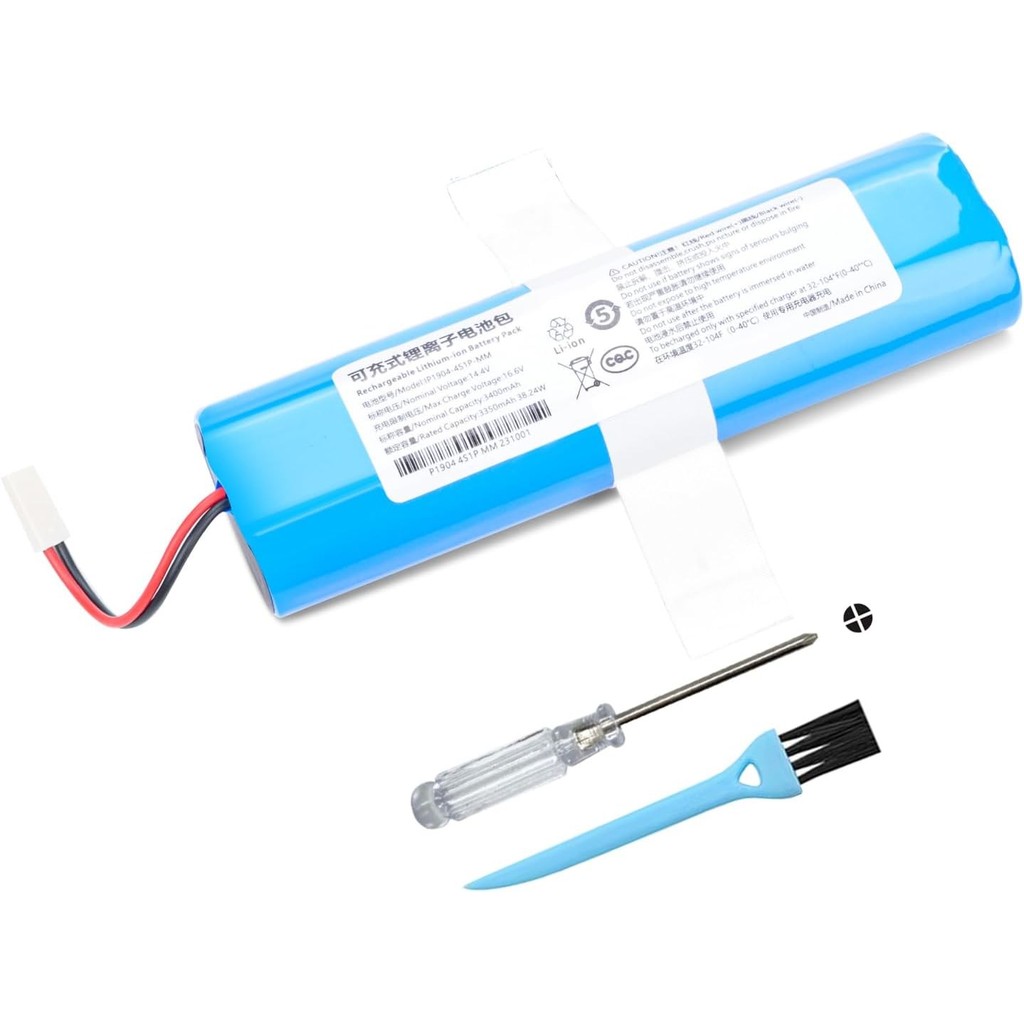 3400mAh เปลี่ยนแบตเตอรี่สูญญากาศสําหรับ Ecovacs Deebot DF45 Deebot DF45 Sweeping