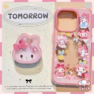 Upick- สําหรับ iPhone 13 14 15 16 11 12 17 Pro Max 7 8 Plus SE X Xr Xs Max เคสโทรศัพท์กันกระแทกปกอ่อน การ์ตูนที่น่ารัก