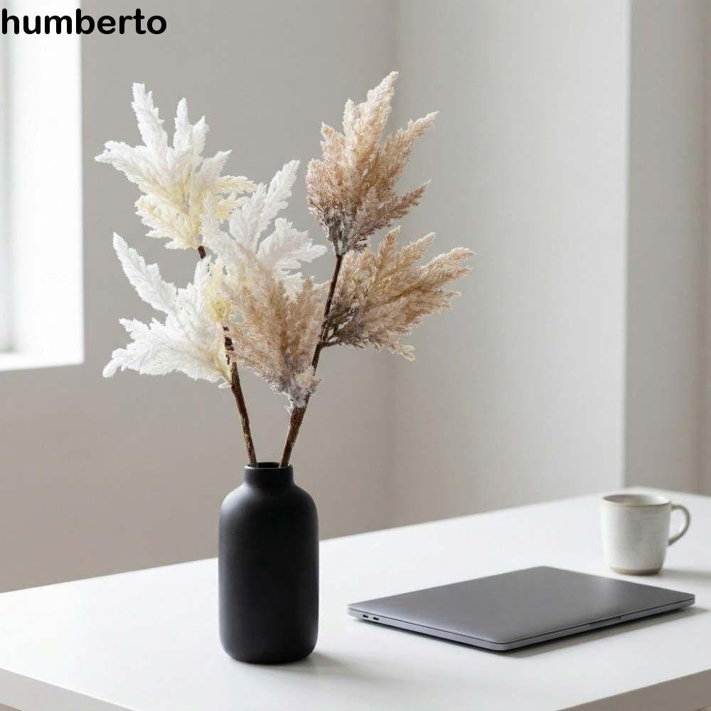 HUMBERTO ประดิษฐ์ Reed Dog Sage, พลาสติกสมจริงประดิษฐ์แห้ง Reed, Nordic Handmade จําลองสาขาต้นไม้สไต