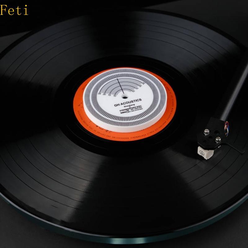Feti Speed Test Disk Over hangRecord Clamp สําหรับเครื่องเล่นแผ่นเสียงไวนิลแผ่นเสียงการดําเนินงานไม้