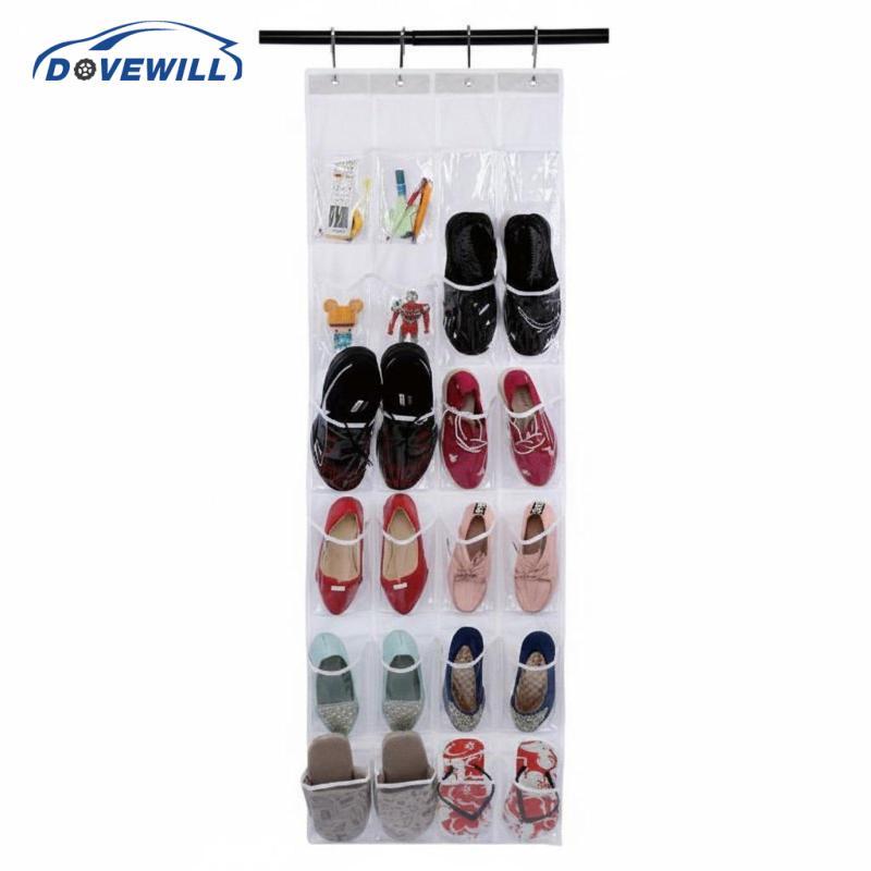 [Dovewill] Over the Door Storage Organizer Pouch Saving Wall Pocket Organizer Easy to Hang Cloth Han