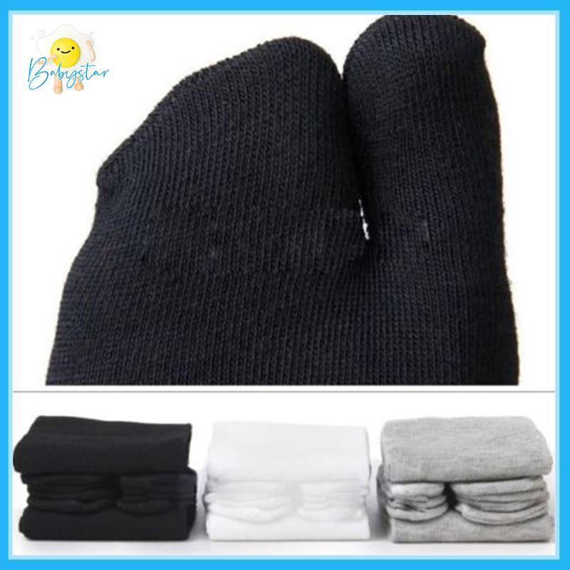 [Inthehot-t] 1 คู่ Unisex Tabi Sos Comfy Two Toe Japanese Kimono Flip Flop Fiber Sos
 [new]