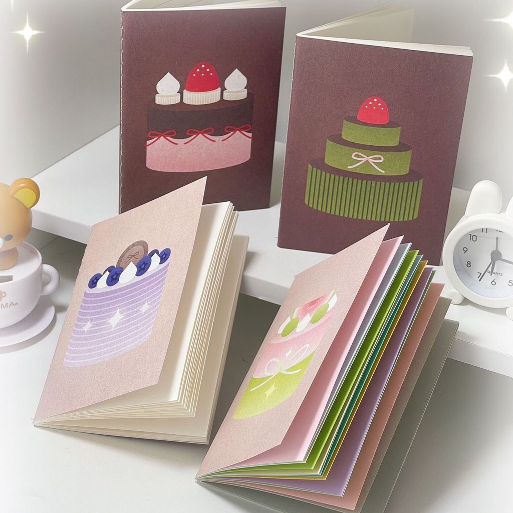 [TN Handbook] หนังสือหนังสือเดินทาง ins สไตล์การ์ตูนขนมหวาน Apple สีหน้าด้านในน่ารักไดอารี่ท่องเที่ยว