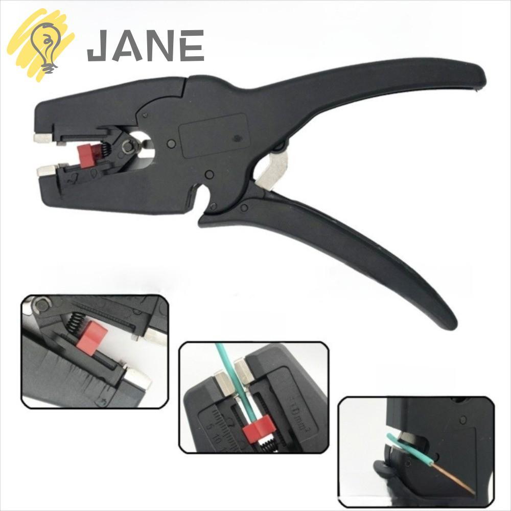 JANE คีมปอกสายไฟอัตโนมัติ, คีมลวด Mini 32-7AWG, คุณภาพสูงแบบพกพา 2 in 1 Heavy Duty คีมตัดสําหรับ 0.0