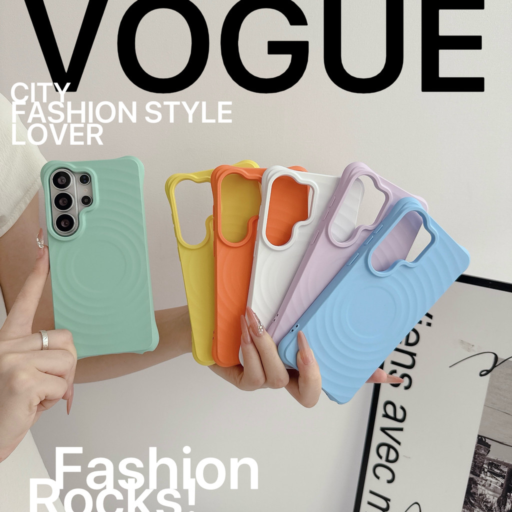 Macarons แวววาว Magnetic attraction วงเล็บ เคส Samsung Galaxy S26 Ultra S26Plus S25FE S25 Ultra S25Plus S24FE S24 Ultra S24Plus S23FE S23 Ultra S23Plus เคสโทรศัพท์มือถือรุ่นใหม่ ป้องกันการตก imd Case