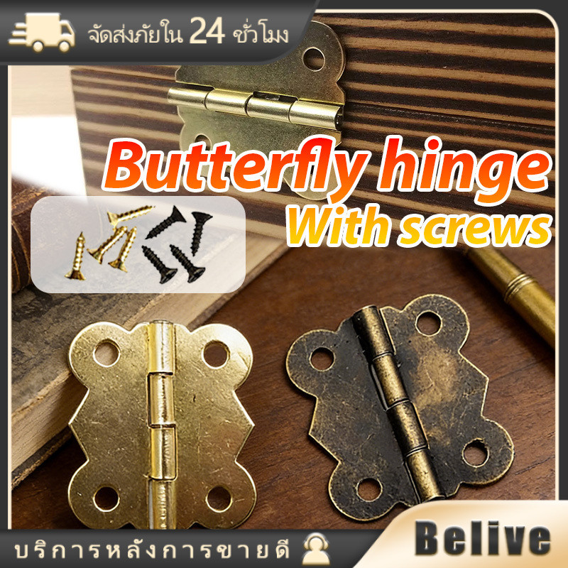 20ชิ้น บานพับประตู ตู้ ลิ้นชัก 180องศา วัสดุโลหะ ขนาดเล็ก