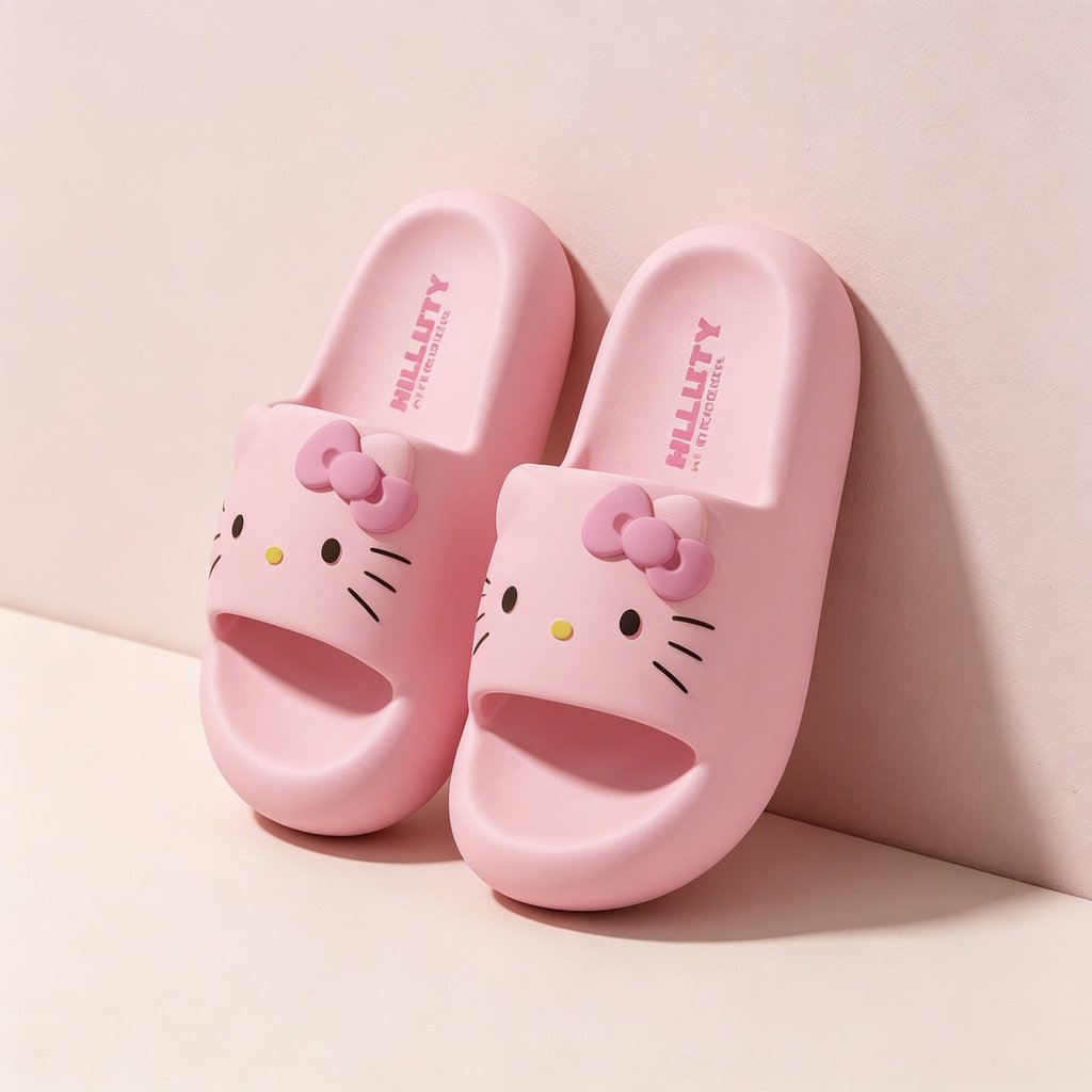 รองเท้าแตะ LYLS Kitty Cat หนา 4.0 ซม. สำหรับผู้หญิง สไตล์ใหม่ กันลื่นและระงับกลิ่น ทนทาน