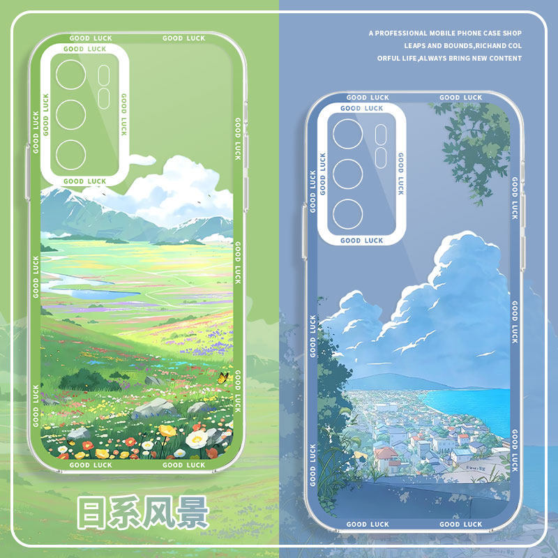 ภูมิทัศน์ญี่ปุ่นเหมาะสําหรับ iqoo12 เคสโทรศัพท์สไตล์ใหม่ z9turbo/11pro ฤดูร้อน neo9 ฤดูร้อน 5 ฤดูใบไ