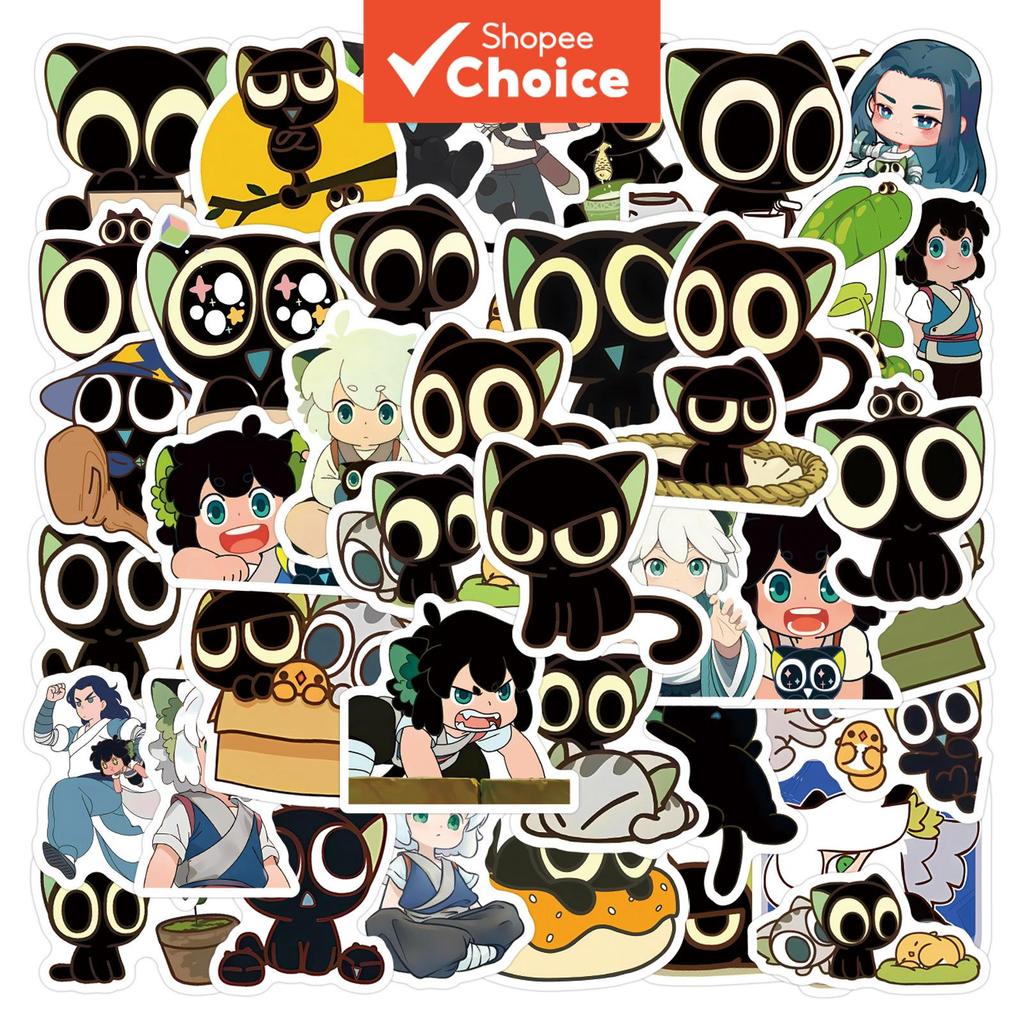 Luo Xiaohei อะนิเมะน่ารัก 300 ชิ้น สติ๊กเกอร์โทรศัพท์ แล็ปท็อป ความงาม สําหรับสเก็ตบอร์ด กระเป๋าเดินทาง สมุดภาพ ตกแต่งปาร์ตี้