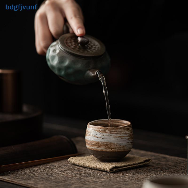 BDGF Retro 80ml Creative หยาบเซรามิคถ้วยกาแฟ Mini ทนทานชาแก้วสําหรับห้องนั่งเล่นสํานักงานเครื่องดื่ม TH