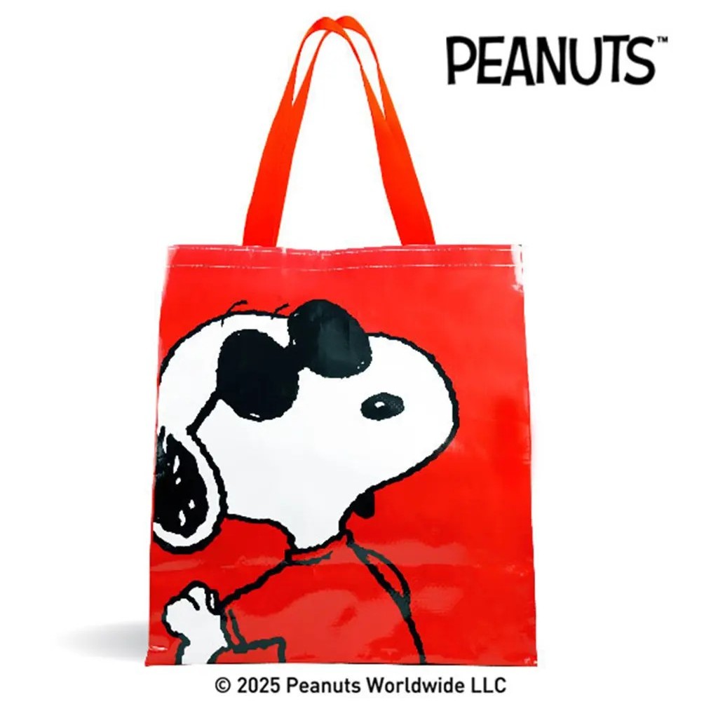 Bundanjai (หนังสือ) PN1-กระเป๋ากระสอบสาน PP : PEANUTS-1A PP Woven Tote Bag (PN1A-PPWB-RE35) W35xH40xS15 cm.