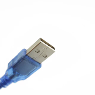 USB A to Mini USB 2.0 สายดาต้า (ดำ/น้ำเงิน, 1/1.5/1.8 เมตร) หุ้มฉนวน+Filter