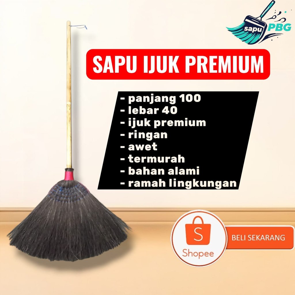 PREMIUM IJUK FLOOR BROOM [ST] QUALITY IJUK 1