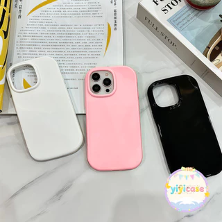 เคสสำหรับไอโฟน17pro 13 11 16promax กรณีมือถือขอบกลมไม่มีรูปแบบ เรียบง่าย case for iPhone 15 14 12 ProMax XS XR 6/7/8Plus