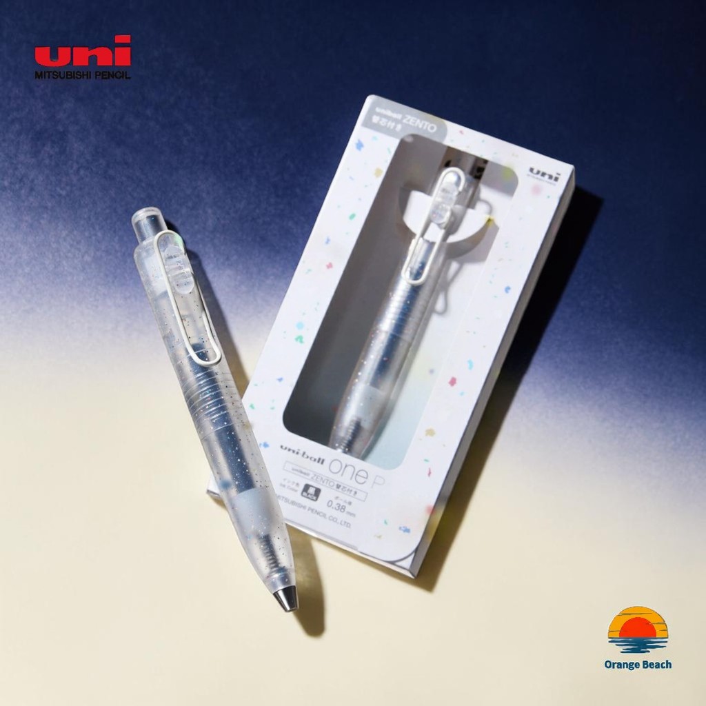 Uni uni-ball One P Texture G-Irogami/เจล+ไส้ ZENTO ในกล่อง/ลาย Origami/0.38mm สีดำ/ญี่ปุ่น