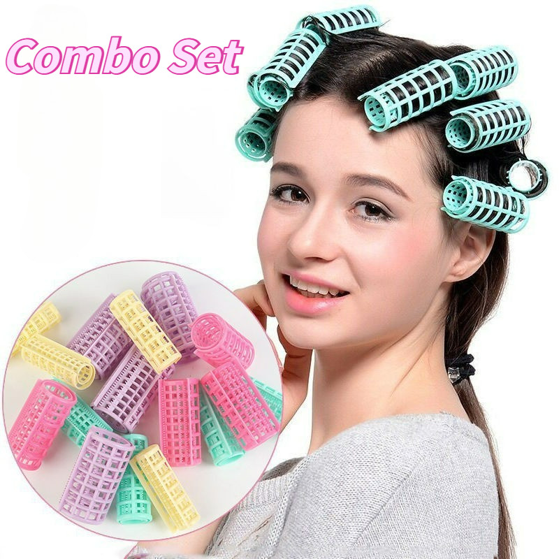 Fluffy Bangs Curlers เครื่องมือทําผม Simple Hair Curler Set Curly Hair Roller Curling Hairdressing เครื่องมือ