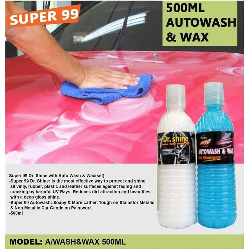 SUPER 99 NS DR.SHINE พร้อม AUTOWASH & WAX 500ML (ชุด)