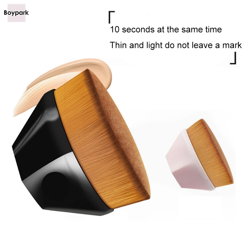 Boypark Foundation Brush Petal Traceless แปรงแต่งหน้าแบบพกพา Face Wash Brush เครื่องมือความงาม
