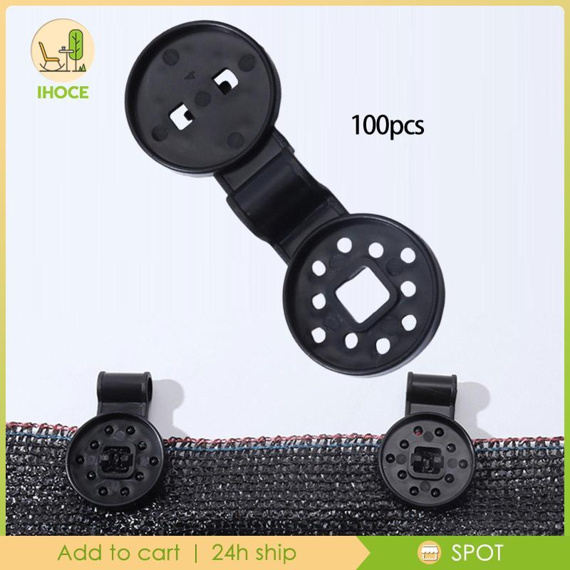 [Ihoce] เรือนกระจก Sun Shade คลิปทนทานผ้า PP ตาข่าย Clamp Sun Protection ยึดสําหรับ Backyard การเกษต