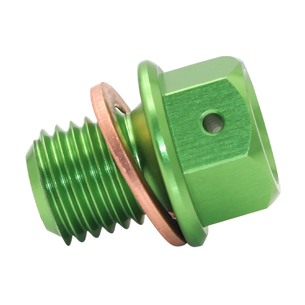 แม่เหล็กน้ํามันท่อระบายน้ําปลั๊กเครื่องยนต์ท่อระบายน้ํา Bolt สําหรับ Kawasaki Klx 230 /rs Klx250 /s/