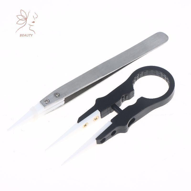 [maybeauty] แหนบปลายแหลมเซรามิกโลหะเคล็ดลับเซรามิกทนความร้อนปลายแหลมปากคีบปลายปลายแหลมละเอียด {TH} - รูปที่ 7