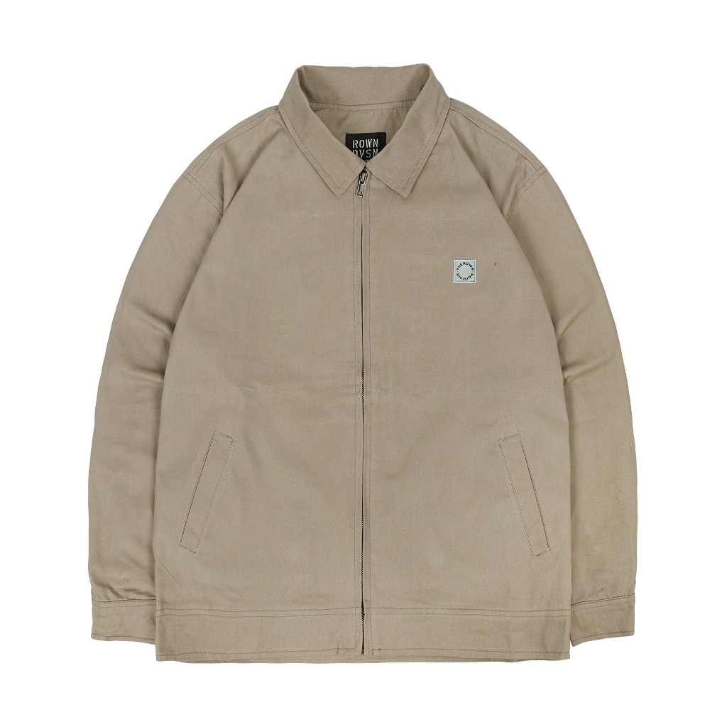 Rown Division Storage Deck Jacket - Rowndvsn Hernium Khaki Canvas Jacket