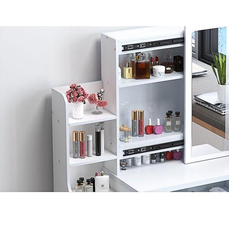 YiFeng โต๊ะเครื่องแป้ง โต๊ะแต่งหน้า โต๊ะเครื่องแป้งไม้ รุ่น H5601-H5604