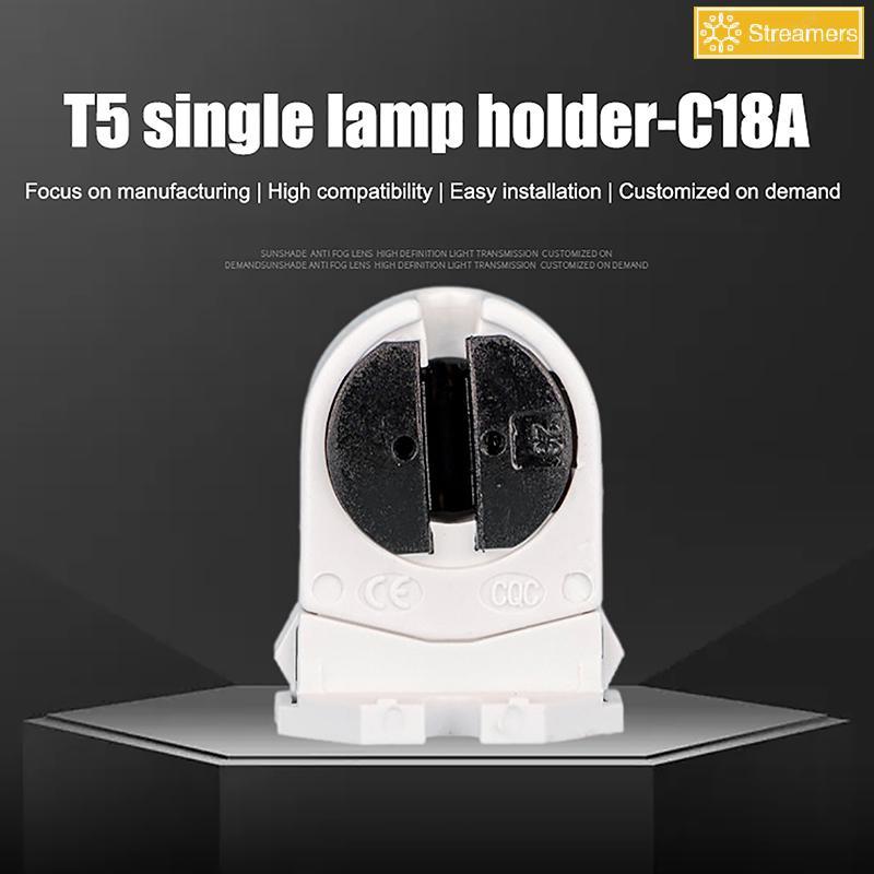 {Streamers} 1PC LED Fluorescent Light Tube Accessories T5 Fluorescent Light Holder Heat-Resistant La