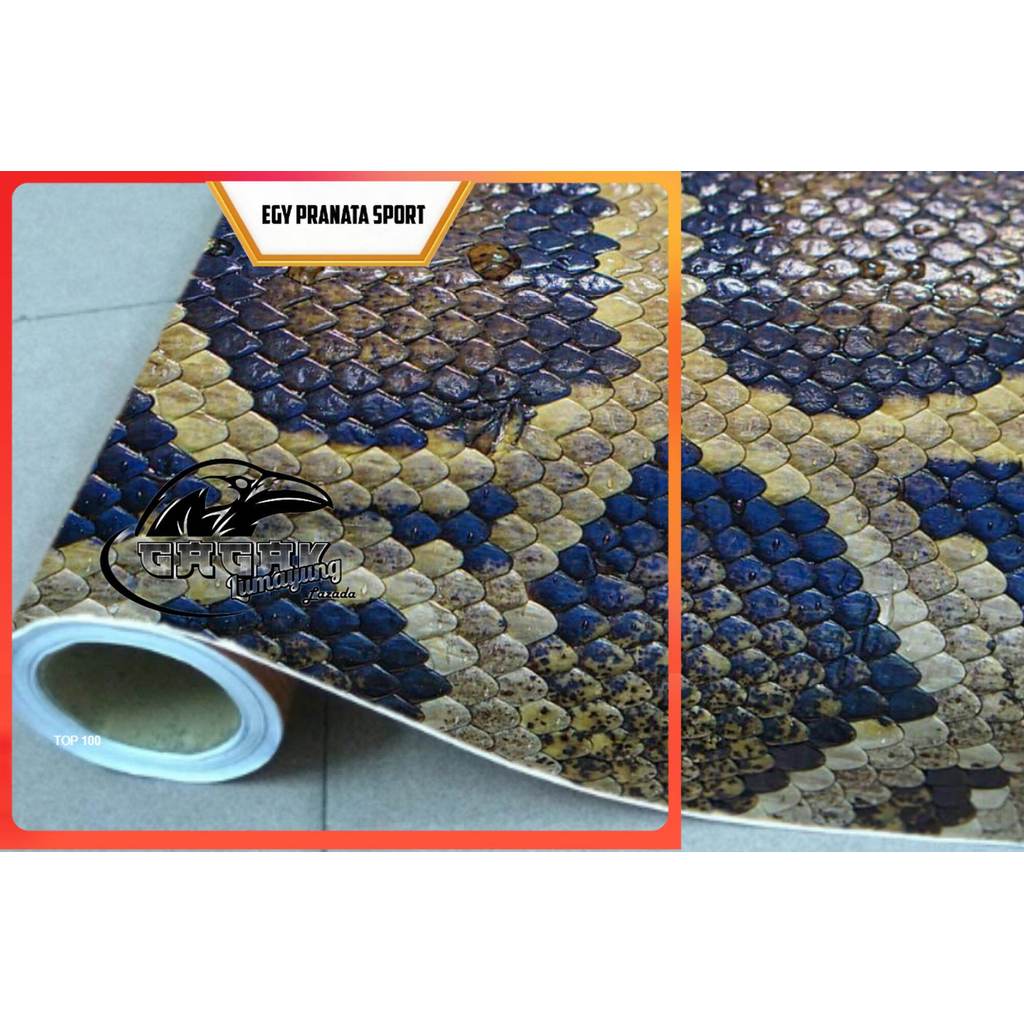 Python snake scale camo Stickers 100x50cm/สติ๊กเกอร์นอกอาคาร