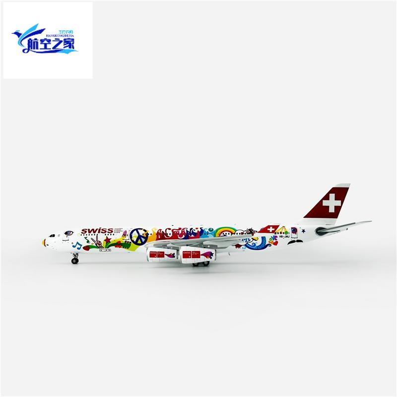 AViation 1/400 A340-300 Swiss Airlines HB-JMJ/HB-JMB โมเดลเครื่องบินโดยสารโลหะผสม