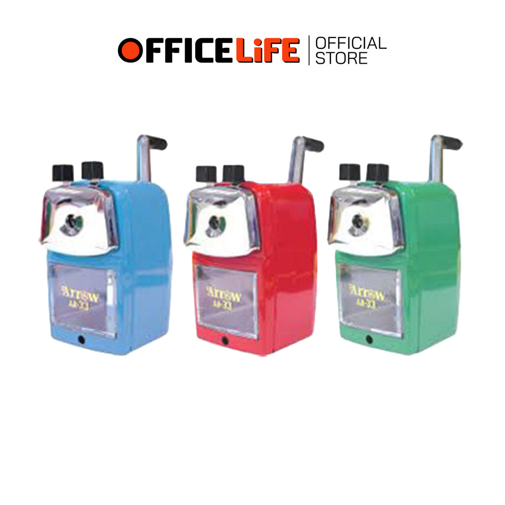 Arrow (แอโรว์) เครื่องเหลาดินสอ กบเหลา รุ่น  Ar-33 สุ่มสี ( 1 เครื่อง )