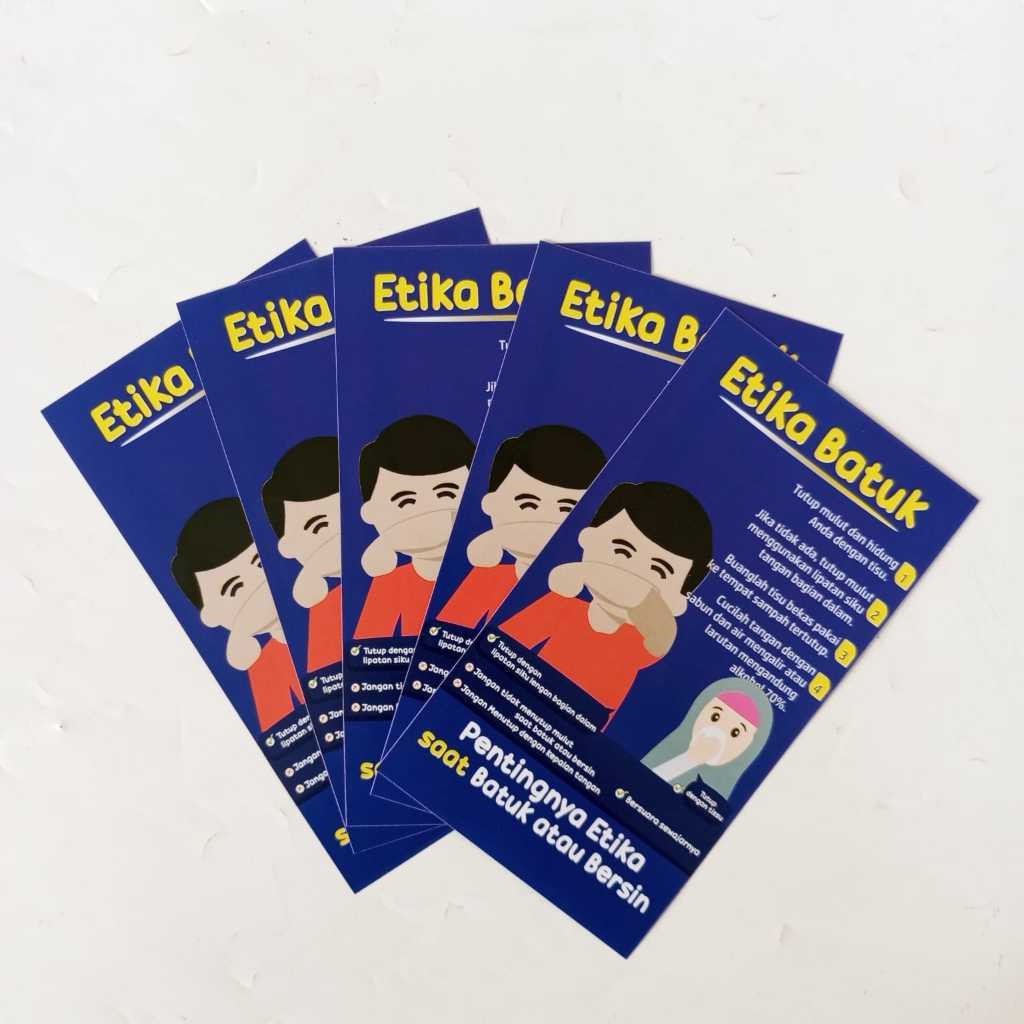 Hijab Version Cough Ethics Flyer - Flyer การศึกษาสุขภาพชุมชน