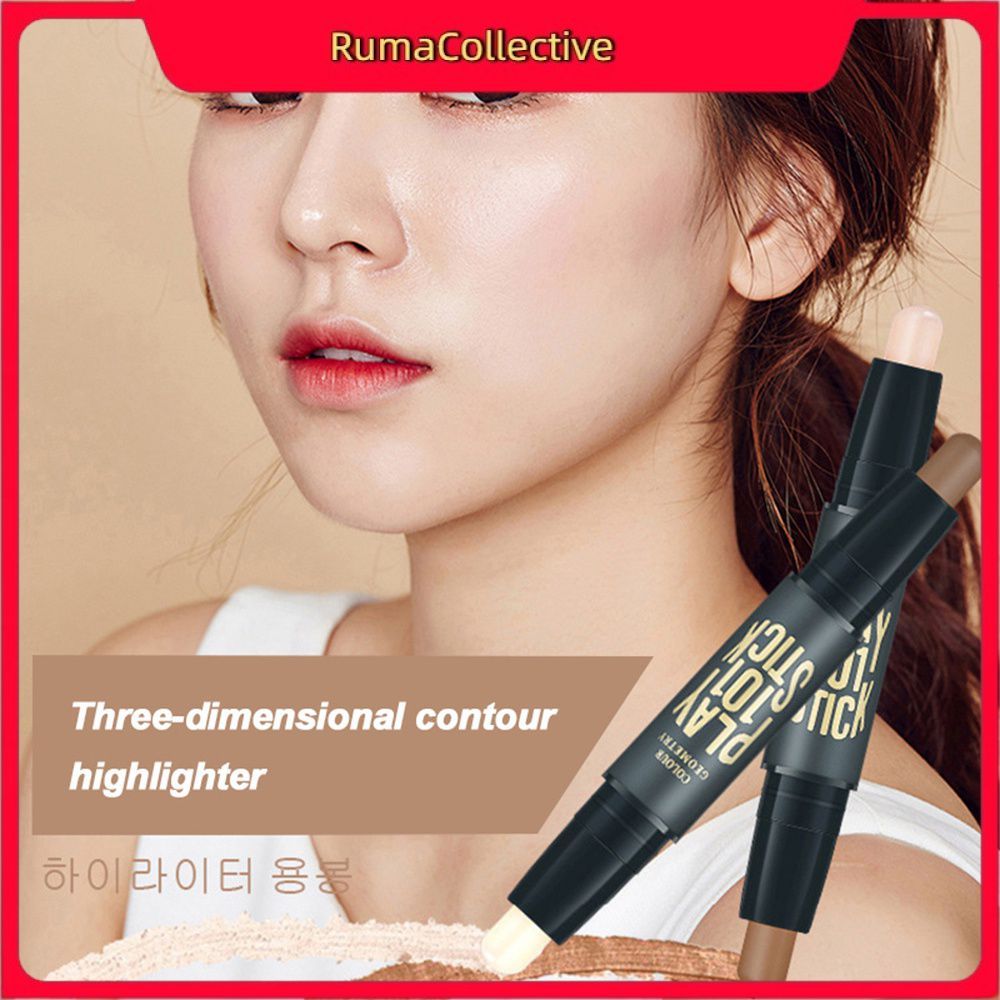 【จัดส่งภายใน 2-3 วัน】 คอนซีลเลอร์และเฉดดิ้ง 2 in 1 แท่ง คอนทัวร์ V Face Duo Stick ผสมว่านหางจระเข้