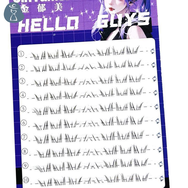 [PANDAB] Lower Lashes ธรรมชาติ Lower Lashes Segmented Lower Lashes เครื่องมือแต่งหน้าขนตา JOO