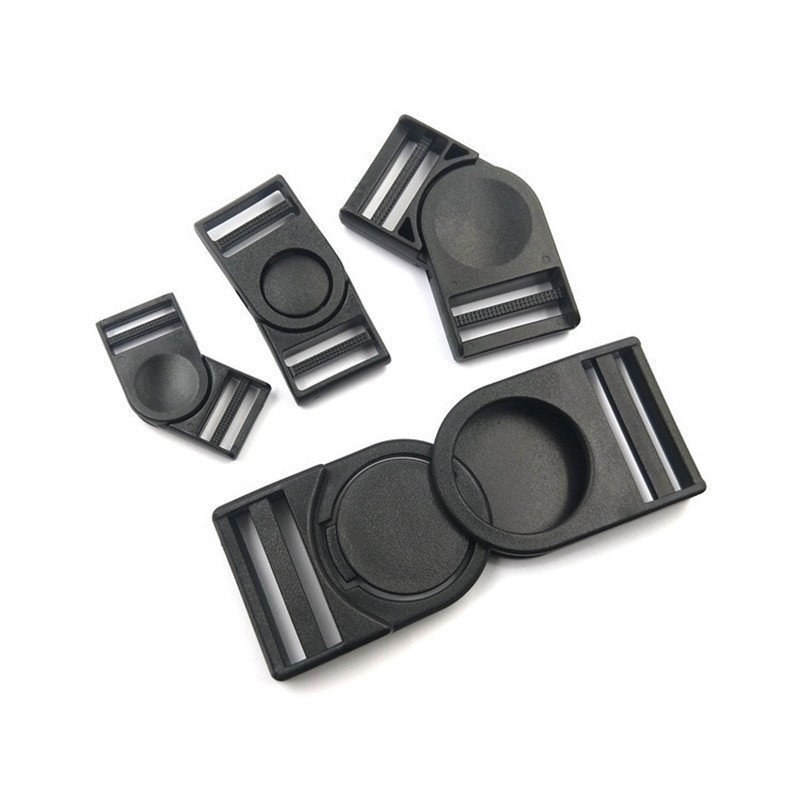 หัวเข็มขัดพลาสติกหมุนกดแบบความปลอดภัย มาพร้อมสต็อกขนาด 2DMO และหัวดึงคู่