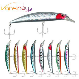 เหยื่อตกปลา sinking minnow ขนาด 13 ซม. หนัก 27 กรัม แบบ 3d ต…