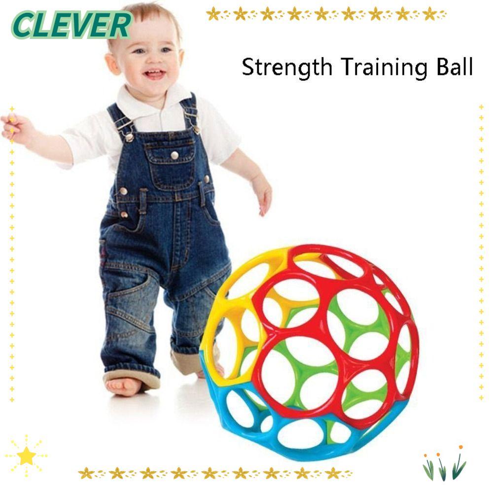 CLEVER Strength Training Ball, Childrens Grip Training Hole Bright Starts Oball, Age Infant and Up R