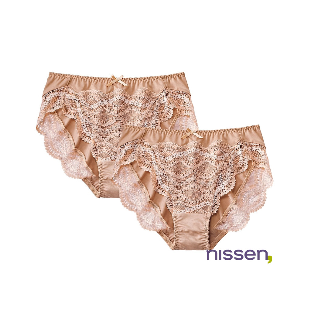 [จัดส่งจากประเทศญี่ปุ่น] Nissen_  กางเกงในลูกไม้ซ่อนขอบ แพ็ค 2 ชิ้น  สวยหวานเรียบเนียน ไม่เห็นขอบกางเกงใน!  ใส่สบาย ไม่อึดอัด ผ้านุ่มกระชับยืดหยุ่นพิเศษ ทรงเก็บก้นสวยเป๊ะ สไตล์ญี่ปุ่นแท้ๆ ซักง่าย ทนทาน ลดกระหน่ำ โปรโมชั่นพิเศษ  คุ้มค่าที่สุด! ️