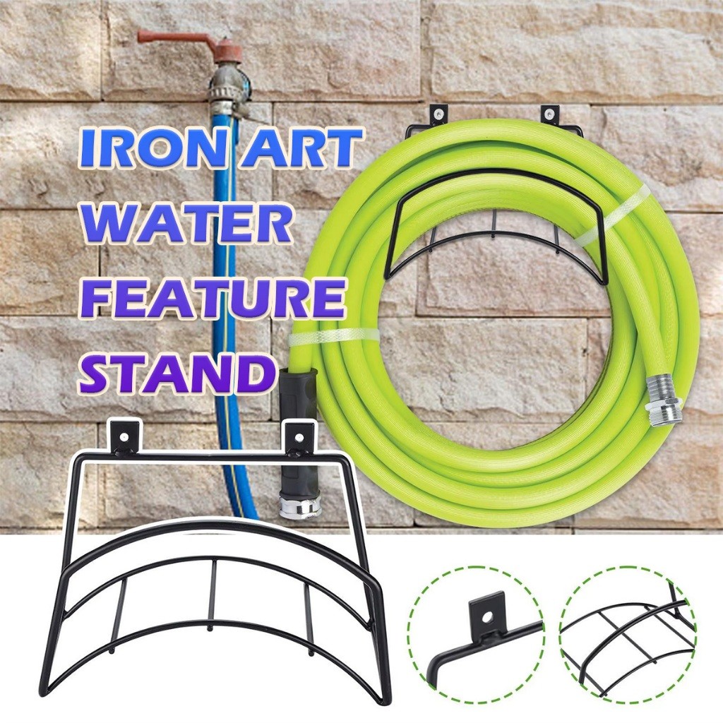 เก็บปลายทาง！ที่แขวนสายยาง ตะขอแขวนเครื่องมือ แบบติดผนัง ใชในส่วน ระเบียง อู่ซ่อมรถ การรับน้ำหนักที่ดี ทนทาน - รูปที่ 4