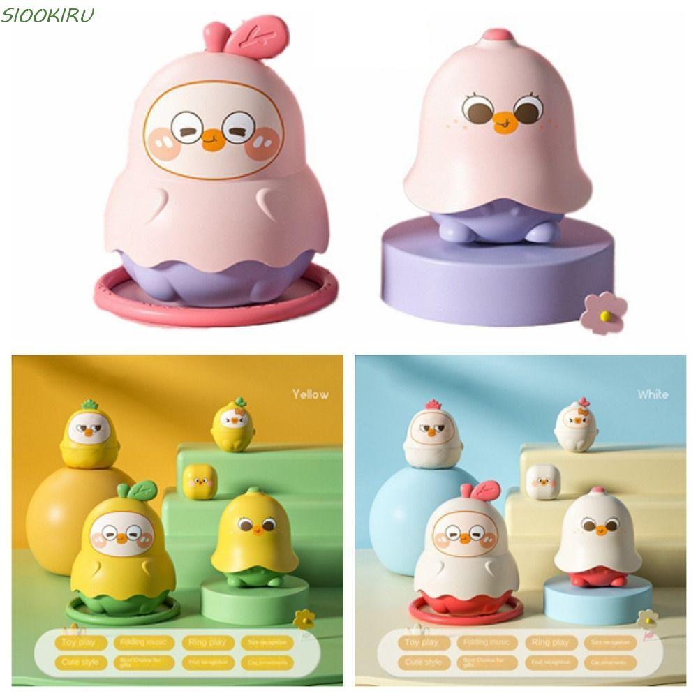 SIOOKIRU Duck Pear Set Doll, Fruit Concept of Size ตุ๊กตารัสเซีย, Early Education Diy 5th Floor Q Cu