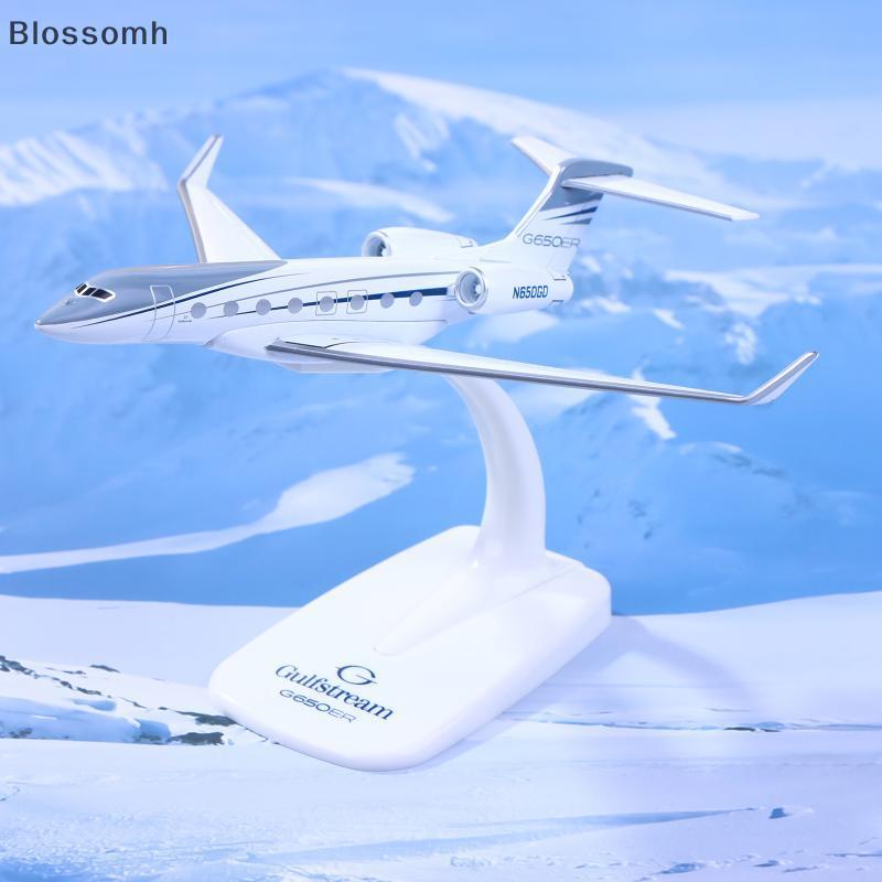 Blossomh 1PCS Gulfstream G650 เครื่องบิน Diecast 1/200 Scale เครื่องบินรุ่นเครื่องบิน G650ER เครื่อง