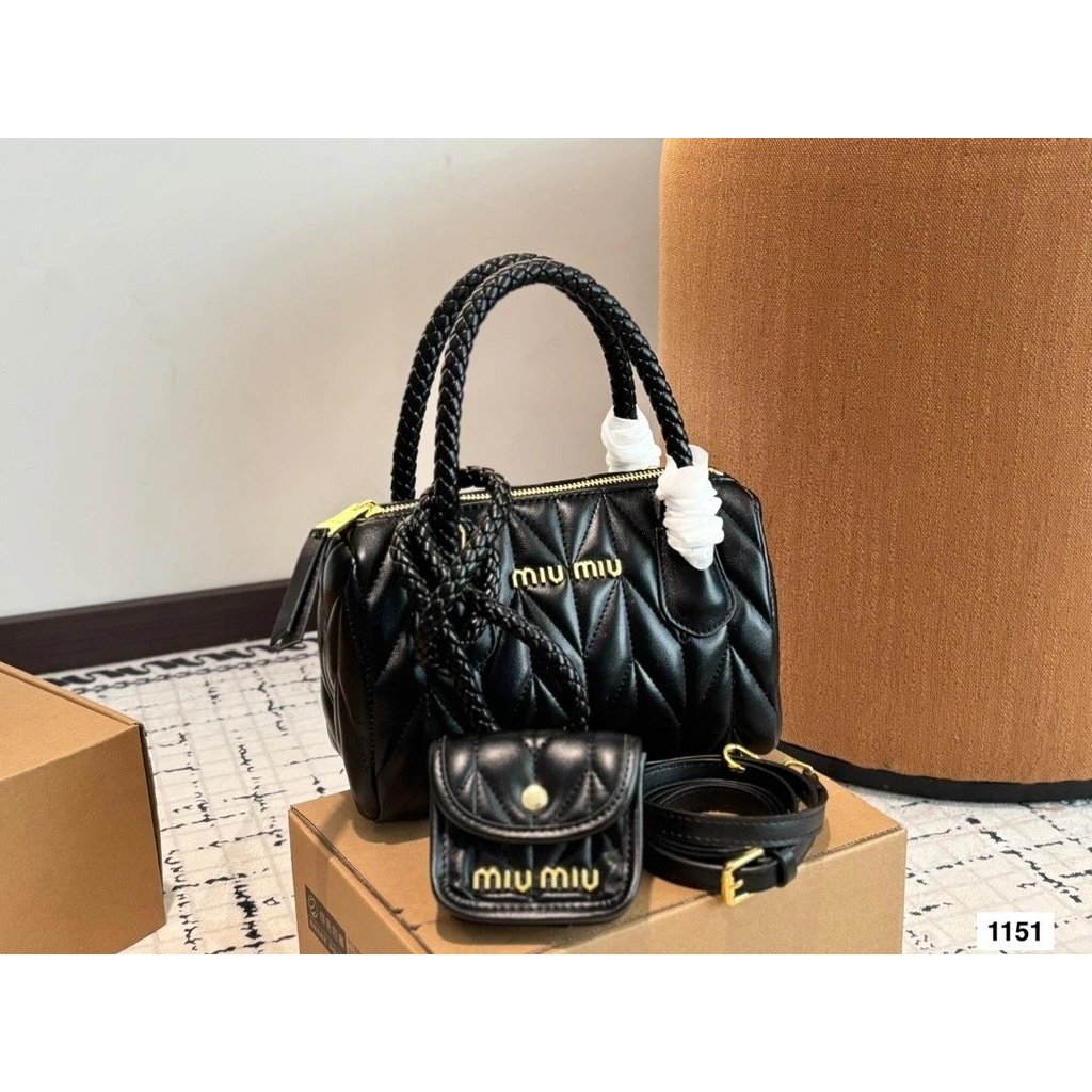 25.5.5 อัปเดต Miumiu Miumiu New Lambskin Pleated Bag