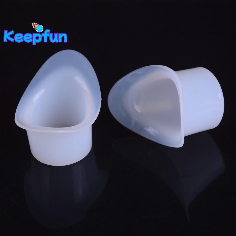 [Keepfun] 2PCS Silica gel Eye Flush Cups First Aid Wash Bath Plastic Cups [ใหม่]